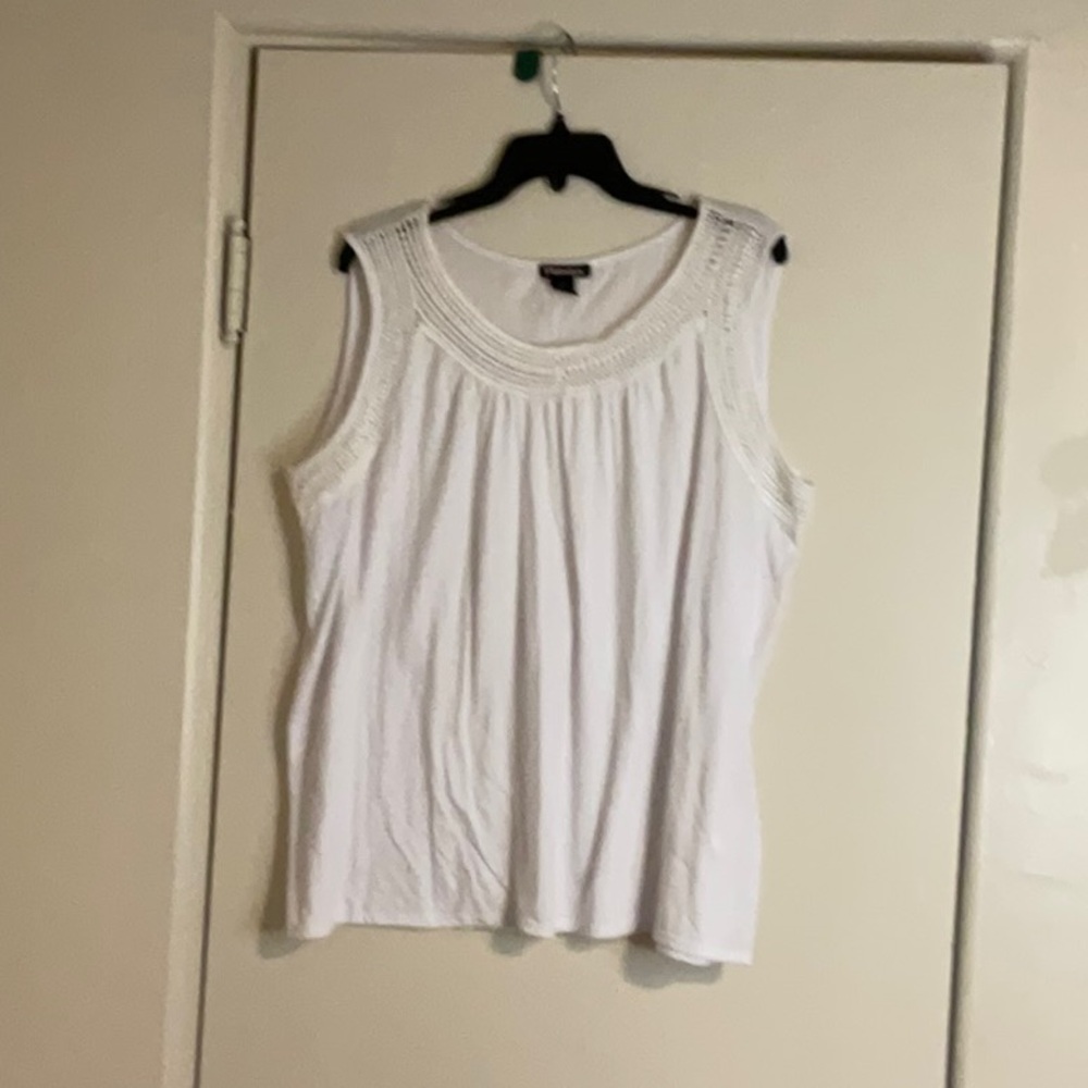 White Sleeveless Top
